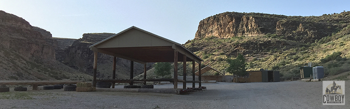 Early morning in camp before Horseback Riding in Las Vegas at Cowboy Trail Rides in Red Rock Canyon